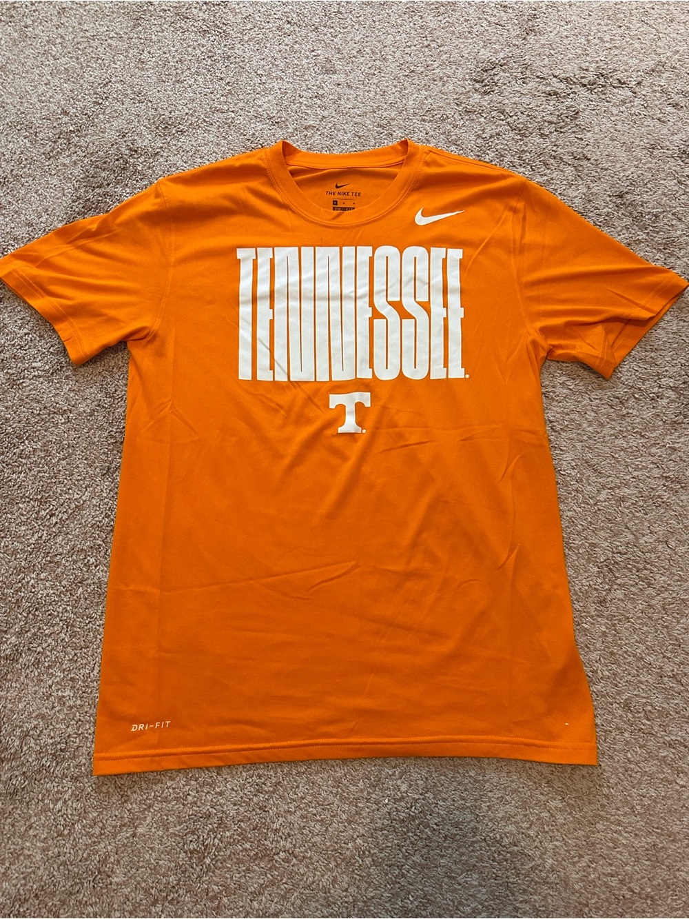 Nike Dri-Fit Tennessee Volunteers T-Shirt Mens Medium Orange Graphic Tee NCAA